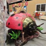 Theme Park Realistic Animatronic Ladybug Model Natural Color for sale