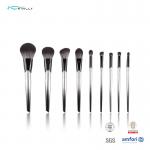 Plastic Handle 9pcs Makeup Brush Full Set Nylon Hair Powder Brush for sale