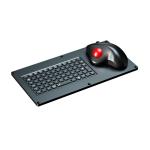 Compact Format Military Keyboard With 69 Keys And Ergonomic Trackball Mouse