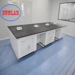 Fireproof Laboratory Tables With Chemical Resistant Laminate Phenolic Resin Work Surface DTC105 DEG Hinges for sale