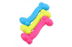 China TPR ChewRubber Squeaky Dog Bone Toys Aggressive Chewers supplier