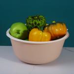 Plastic Double Layer Asphalt Basket For Kitchen Wash Vegetables Fruits