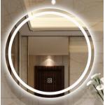 Long Service Life Modern Decorative Wall Mirror Glass with Beveled Edge and Silver Finish for sale
