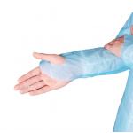 Medical Plastic Isolation Gown Disposable CPE Protective With Thumb Loop Cuffs for sale