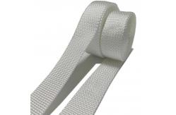China Custom White Woven Polypropylene Webbing 32mm PP Webbing Strap supplier