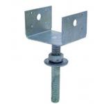 Galvanized Fence Post Support U Bracket Timber Connector For Wooden Construction for sale