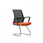 Modern Conference Reception Room Chair / Ergonomic Mid Back Office Chairs For Visitors for sale