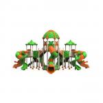 ODM Outdoor Playground Equipment Plastic Playhouse With Slides