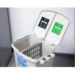 Double Classified Dustbin Silicone Mold Tools 100% PP With Removable Wheel / Lid