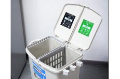 China Double Classified Dustbin Silicone Mold Tools 100% PP With Removable Wheel / Lid supplier