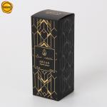 Custom Skincare Packaging Box Serum Box Black Paper Printing Paper Box for sale