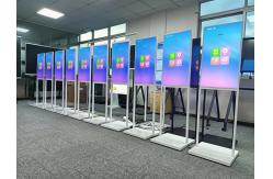 China 32 Inch Dual Side Floor Stand Digital Signage Aluminum Alloy Frame supplier
