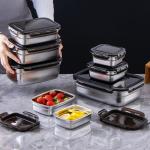 304 Ss Metal Freezer Storage Containers 350ml Steel Freezer Containers