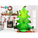 New Design Green Giant Inflatable Xmas Tree With Ornament Balls And Stars