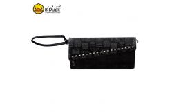 China Multifunctional Zipper Pocket Wallet Polyester Canvas Material supplier