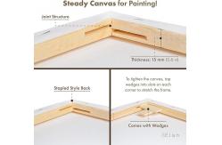 China 100% Cotton Large Stretched Canvas Blank Oil Painting Framed Canvases Matte Finish supplier