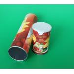 Environmental Dry Fruits / Chips Paper Composite Cans , Aluminium Foil Cover