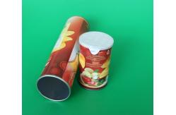 China Environmental Dry Fruits / Chips Paper Composite Cans , Aluminium Foil Cover supplier