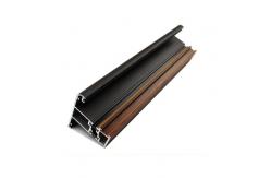 China Hexagonal Wood Finish Aluminium Profiles Customized For Stand Display supplier