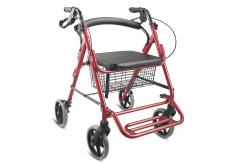 China GT-965LH-B-1 Aluminum Mobility Elderly Lightweight Folding Walking Frame With Seat supplier
