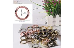 China Zinc Alloy Metal Keychain Rings , Snap Hook Clips Spring Gate O Ring supplier