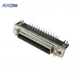 50P Female SCSI Connector PCB Right Angle 1.27mm MDR Connector