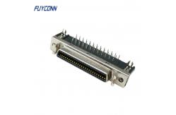 China 50P Female SCSI Connector PCB Right Angle 1.27mm MDR Connector supplier