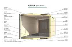 China Steel Structure Folding Caravan Container House 20ft Flat Pack Container supplier