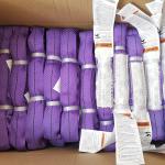 Twill Weave Purple Polyester Lifting Sling Tear Resistant Vertical 3000 LBS for sale