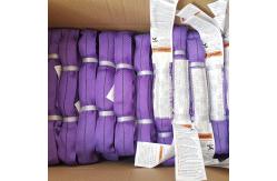 China Twill Weave Purple Polyester Lifting Sling Tear Resistant Vertical 3000 LBS supplier