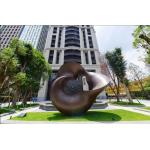 Abstract Metal Copper Sculpture Outdoor For Modern Public Decoration for sale