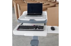 China Ergonomic Medical Laptop Cart Mobile Computer Workstation For Hospitals supplier