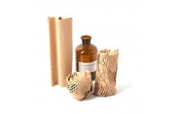 China Recyclable Kraft Honeycomb Paper Padded Mailers Self Adhensive Tape supplier