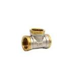 Customized Brass Copper Female 3 Way Threaded Equal Tee Pipe Fitting for sale