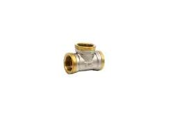 China Customized Brass Copper Female 3 Way Threaded Equal Tee Pipe Fitting supplier
