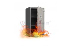 China Durable Solid Steel Fireproof Safe Box Patented Certificates supplier