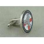 Round Promotional Personalized Tie Bar And Cufflink For Celebration for sale
