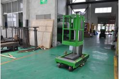 China Single Mast Aluminum Aerial Work Platform 130Kg Load and 8 Meters supplier