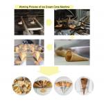 Snack Food Waffle Cone Make Commercial Ice Cream Cone Machine 10kg/Hour for sale