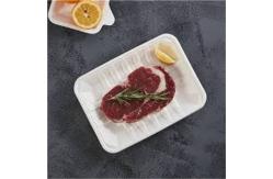 China Biodegradable Polylactic Acid Sheet for Fruit Fresh Meat Disposable PLA Tray supplier