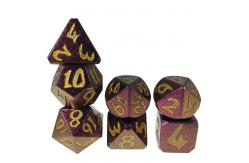 China Metal Polyhedral Dice Set Gaming Dice Manual Light Weight Luxury supplier