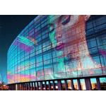 Ultra HD Energy Saving Hanging Transparent LED Screen Iron Cabinet IP65 P10