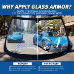 7mil KPU Windshield PPF Film Anti-Stone Chip Ultra Clear Automotive Shield