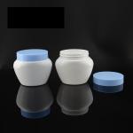 Electroplating Frosted PET Plastic Jars 50ml Recyclable Skin Care Cream Jar for sale