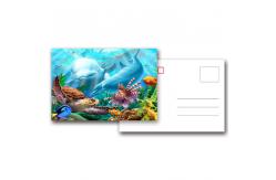 China Custom Lenticular Printing Holographic 3D Postcard Heat Resistant Non Toxic supplier