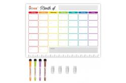 China Dry Erase Reusable Calendar Planner Sticky Monthly Planner SGS OEM supplier