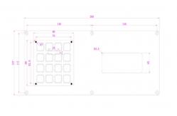 China Explosion Proof Metal Numeric Keypad For Outdoor Industrial Equipment supplier