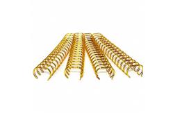 China Rainbow Metal Spiral Coil , Electroplating Book Binding Wires supplier