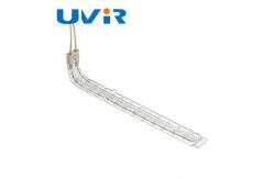 China U Shaped Uncoated Infrared Heating Element Tube Halogen Quartz Glass supplier