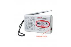 China AA Battery AM/FM Band Portable Pocket Radio with DSP Chip 95*58*23mm Size for Elderly Health and Entertainment supplier